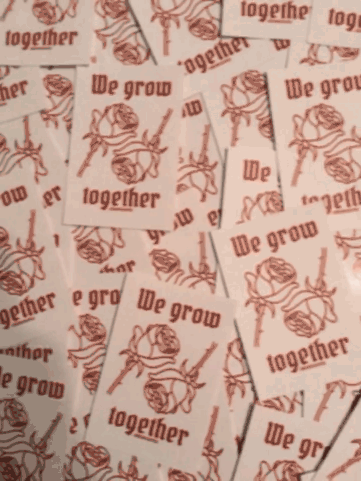  sticker - We Grow Together Sticker - REDWOLF