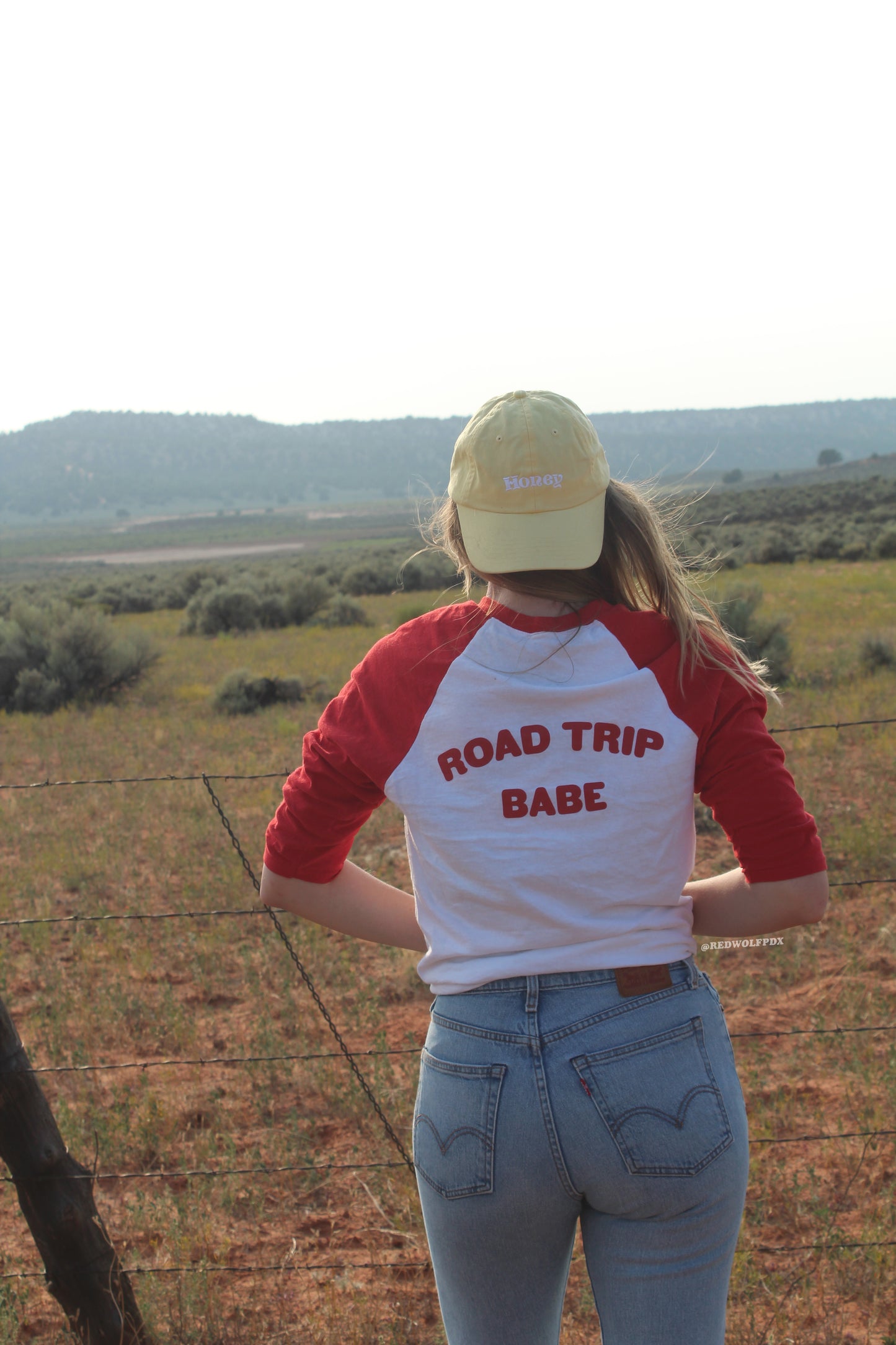   - Road Trip Babe Raglan - REDWOLF