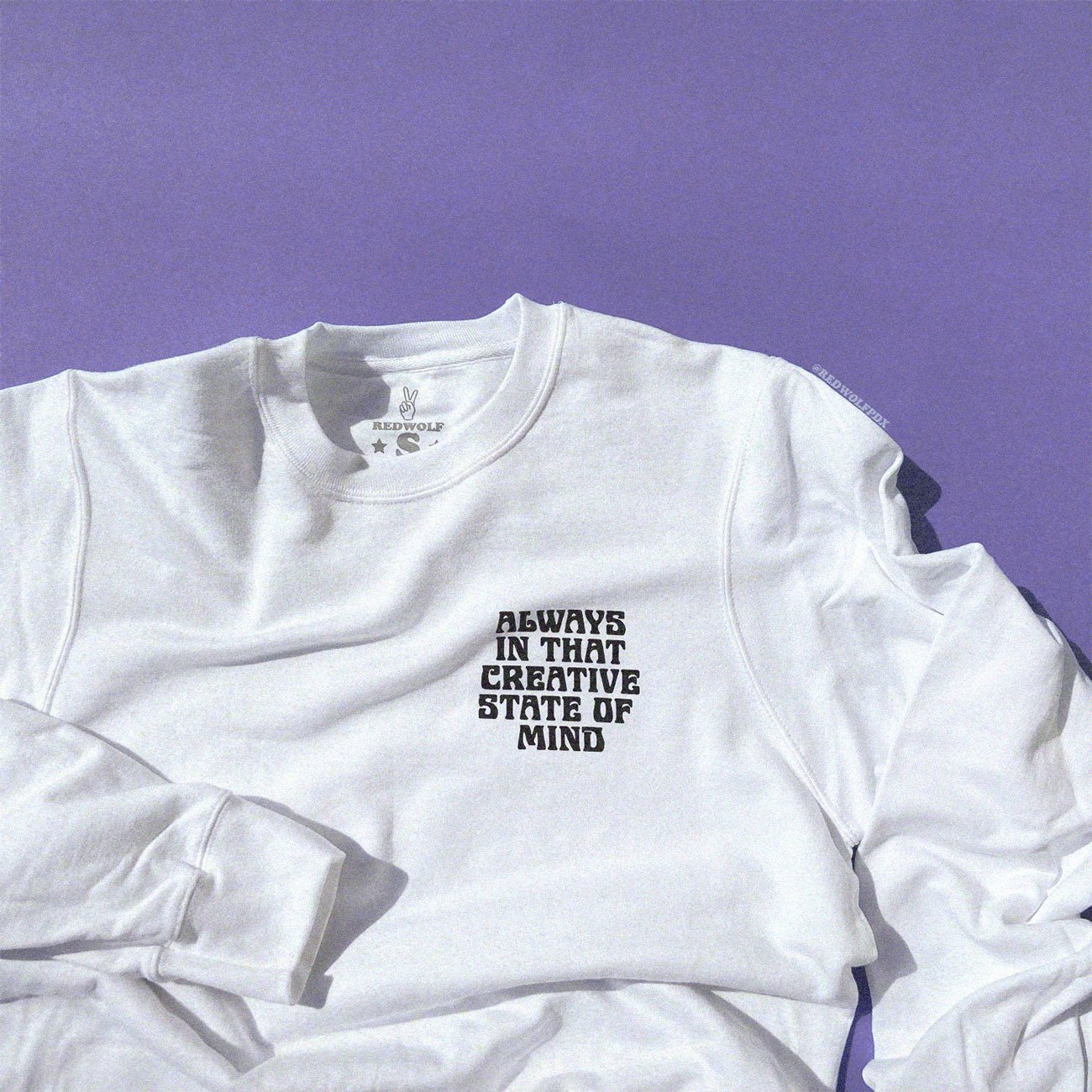 always in that creative state of mind crewneck - 2