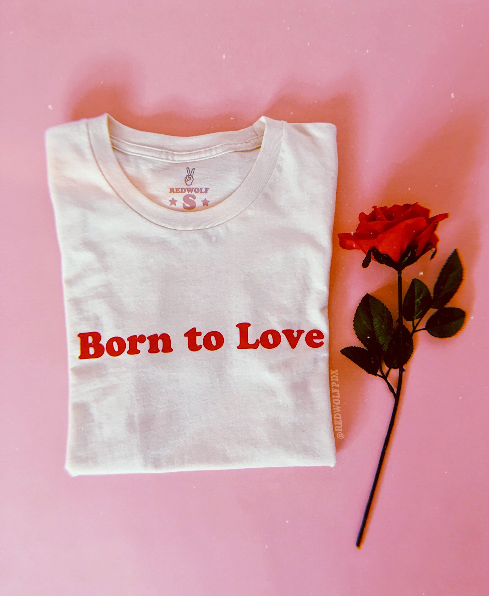  T-Shirts - BORN TO LOVE TEE - REDWOLF