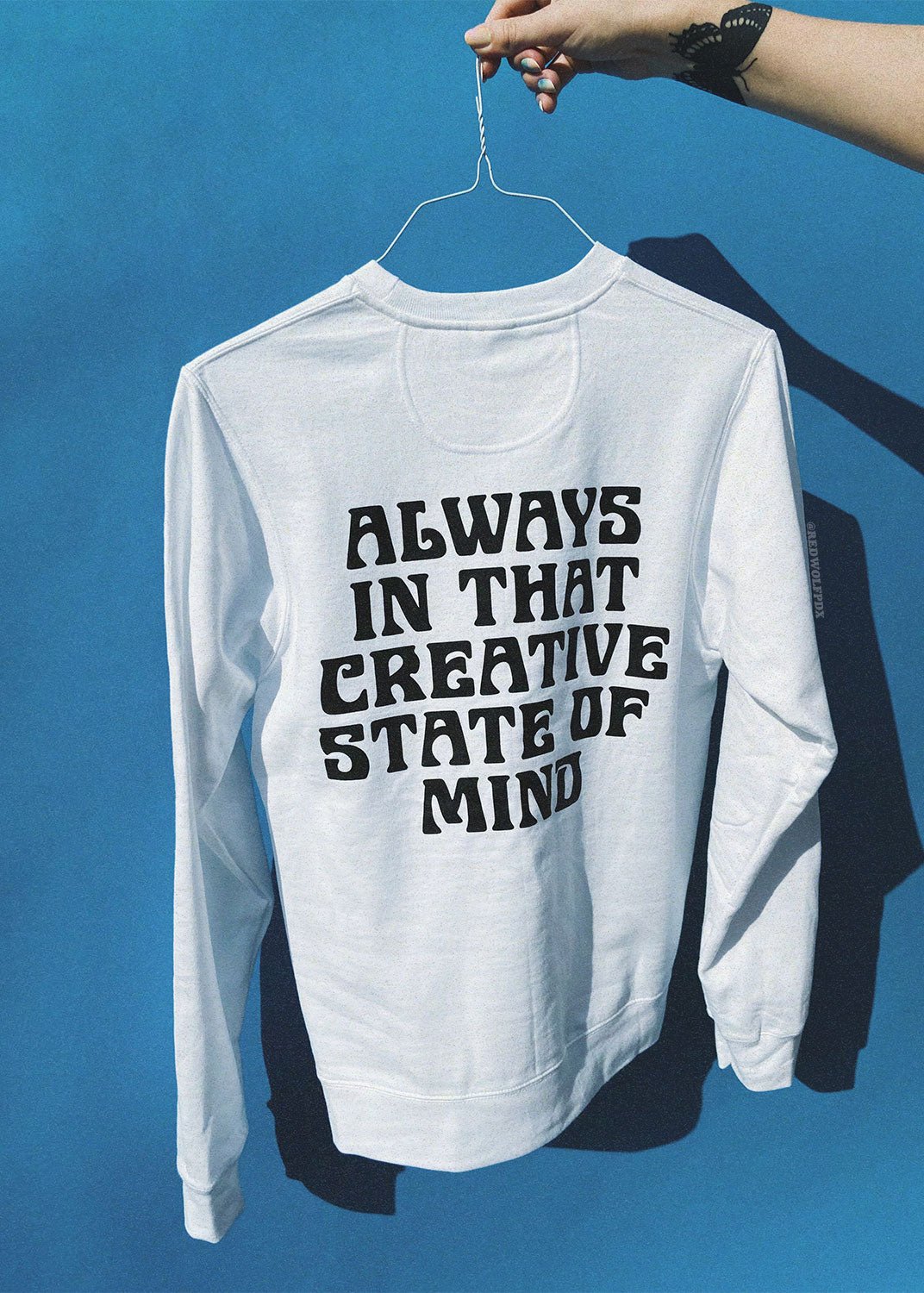 always in that creative state of mind crewneck - 1