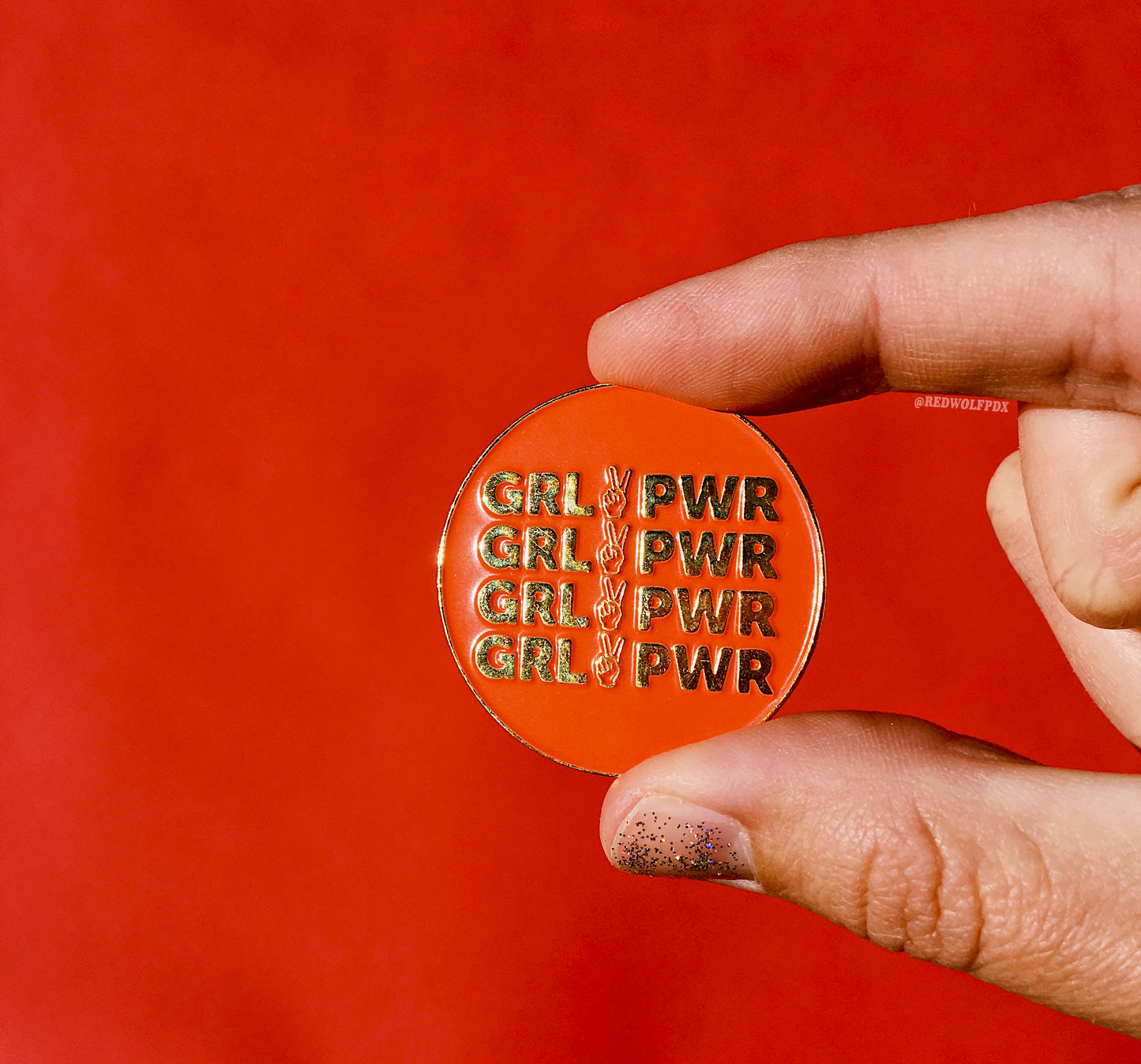 pin - Girl Power Pin - REDWOLF