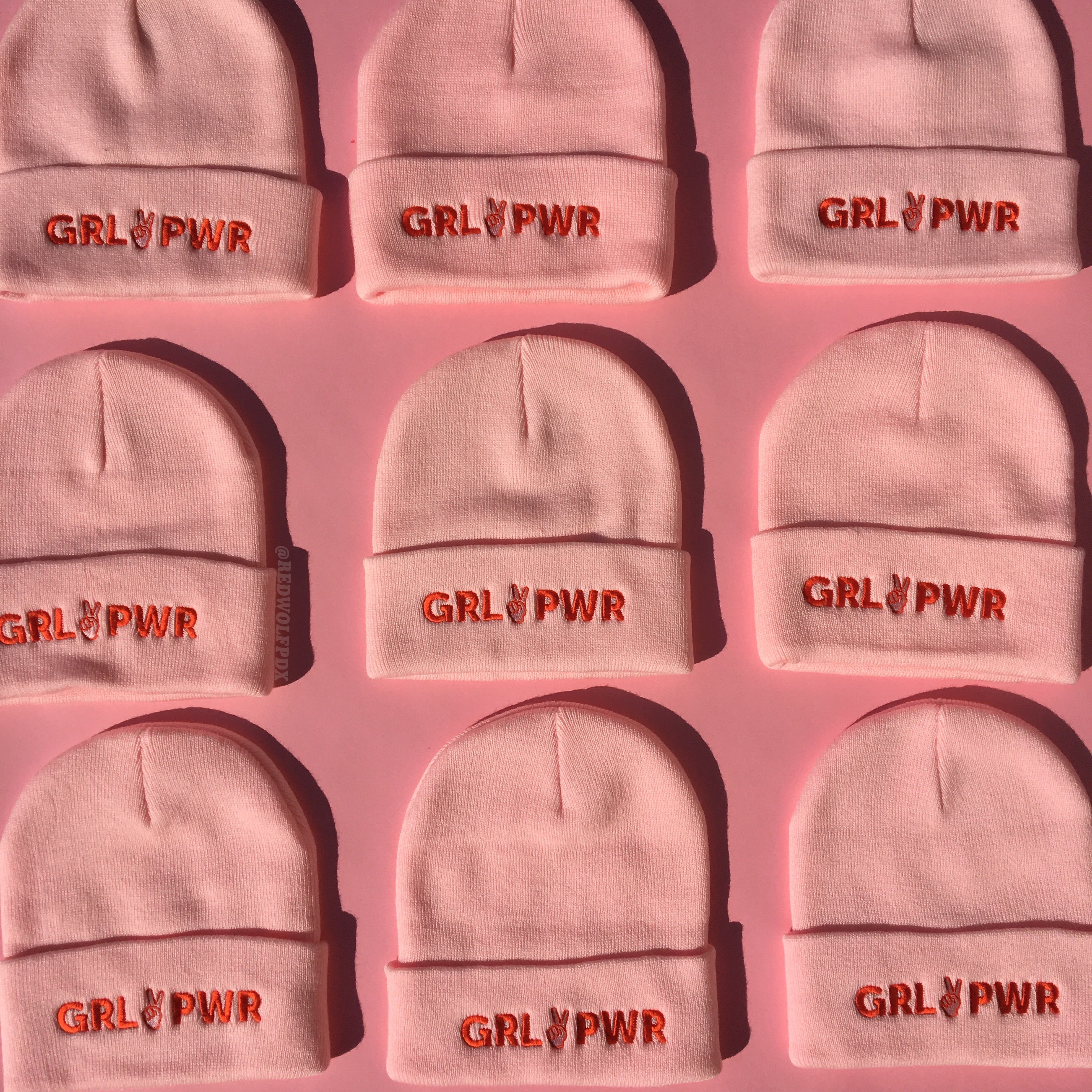 grl pwr beanie pink - 4