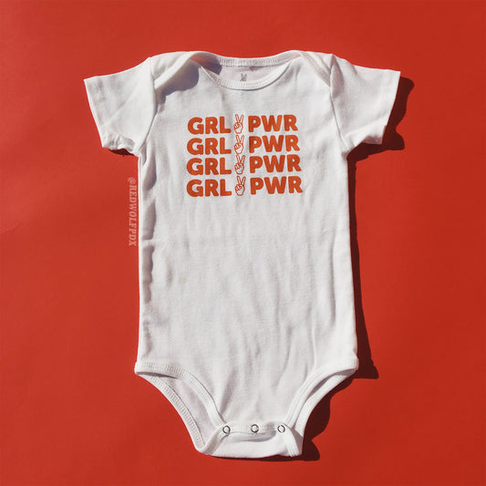 GRL PWR Baby Onesie