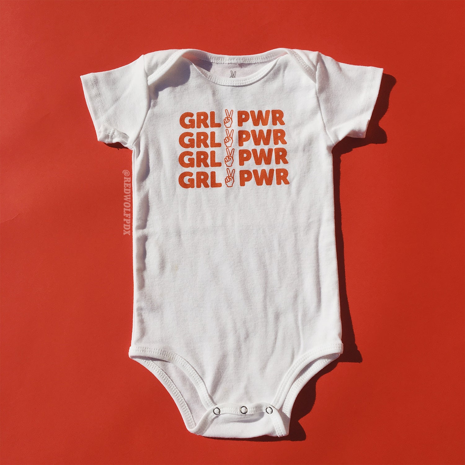 grl pwr baby onesie - 2