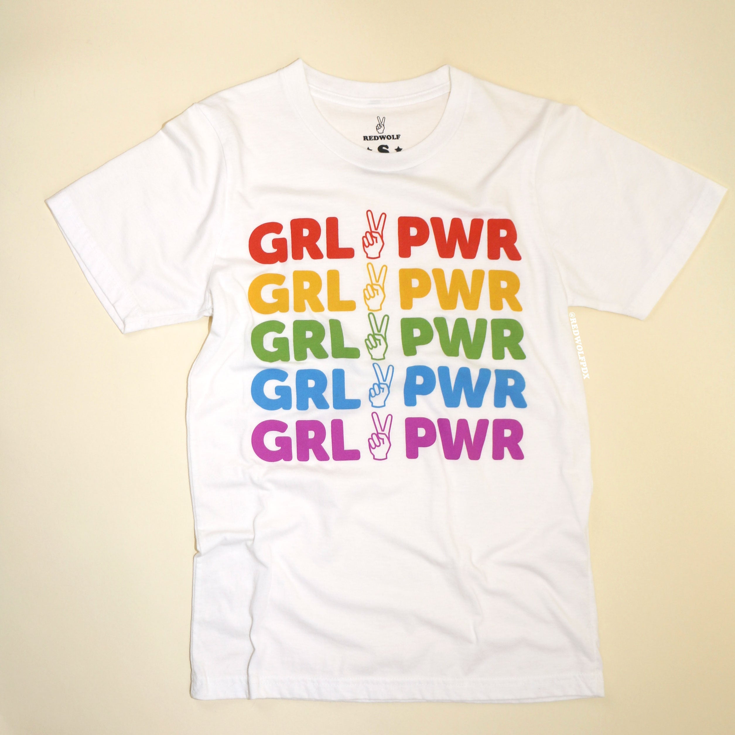 girl power rainbow tee - 1