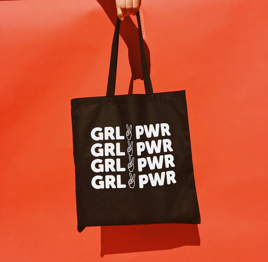  Bags - GIRL POWER TOTE BAG - BLACK - REDWOLF