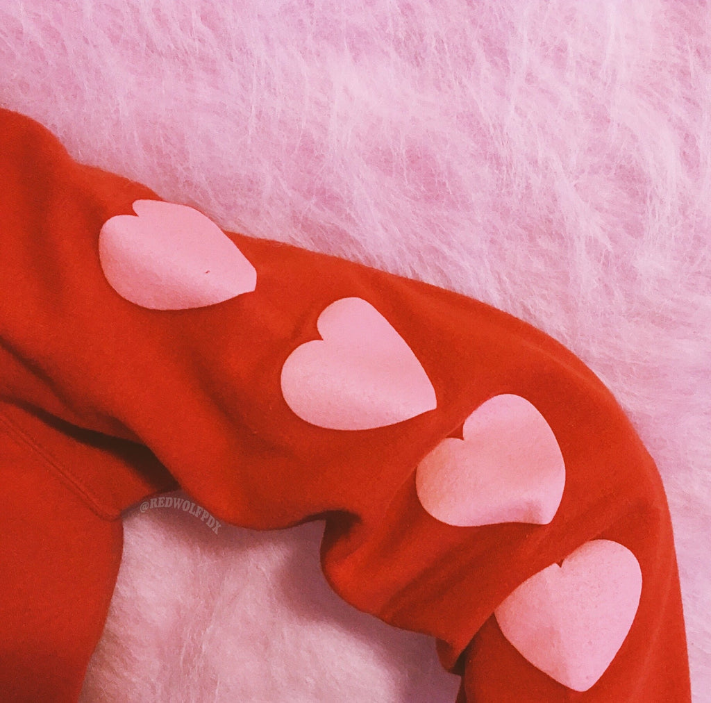 Heart Sleeve Sweatshirt - 5