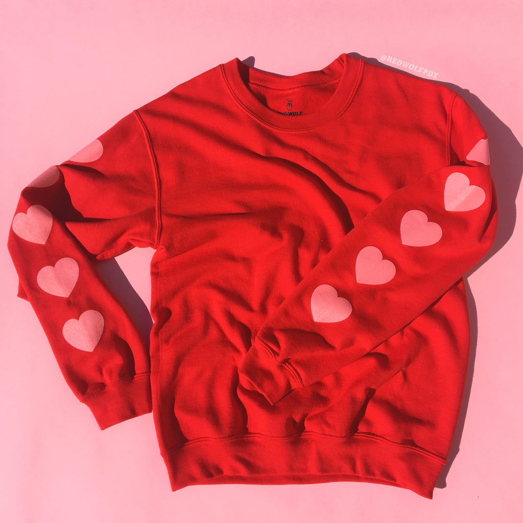 Heart Sleeve Sweatshirt - 2