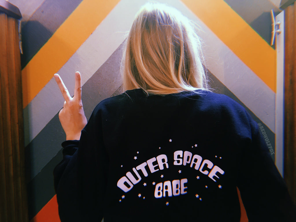 outer space babe sweatshirt - 9