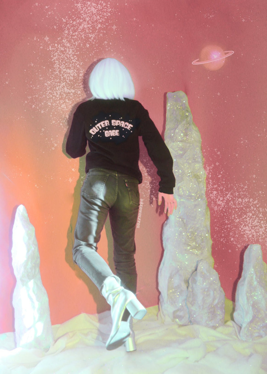 outer space babe sweatshirt - 6