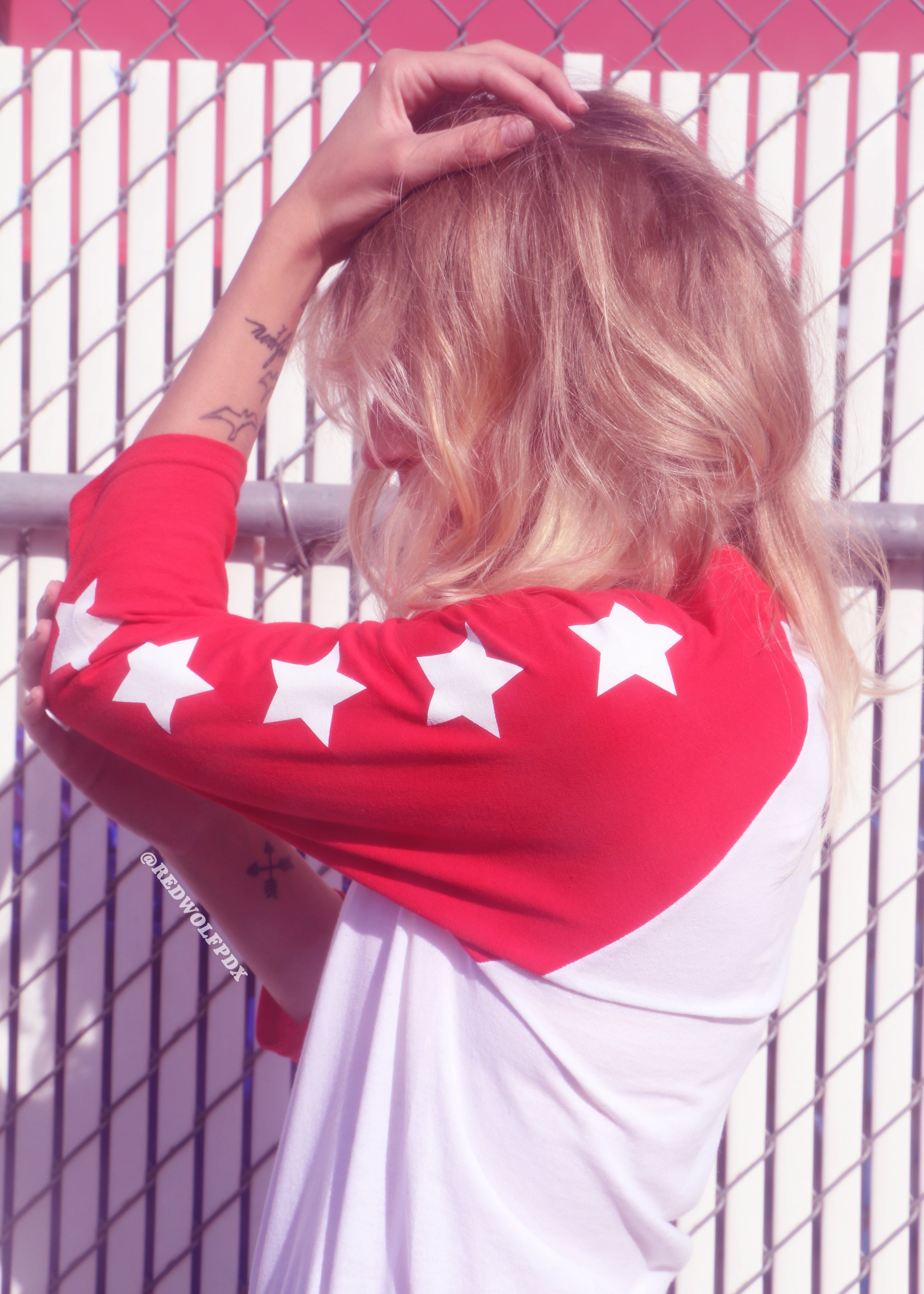  T-Shirts - Seeing Stars Raglan - RED - REDWOLF