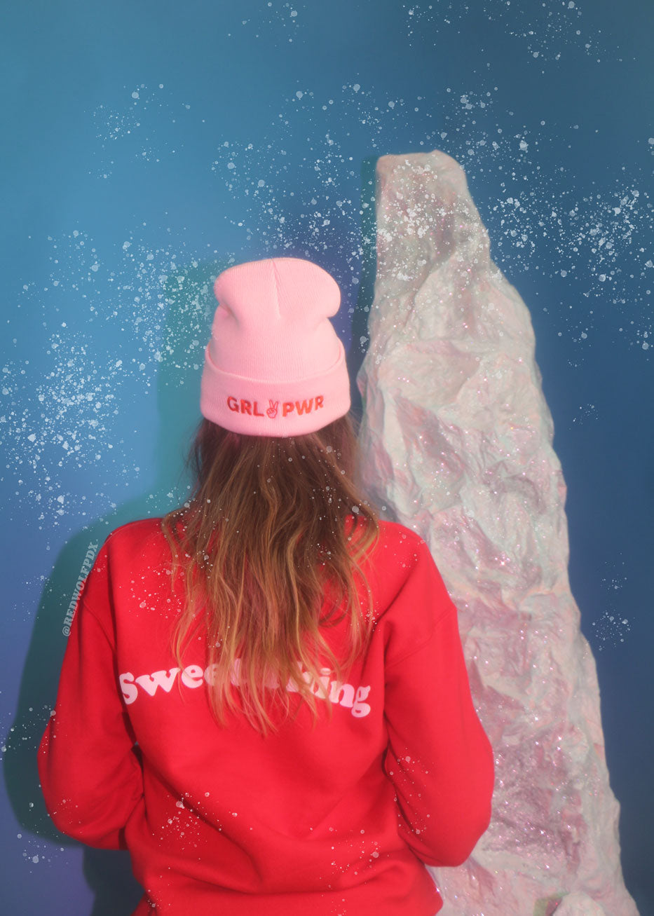 grl pwr beanie pink - 6