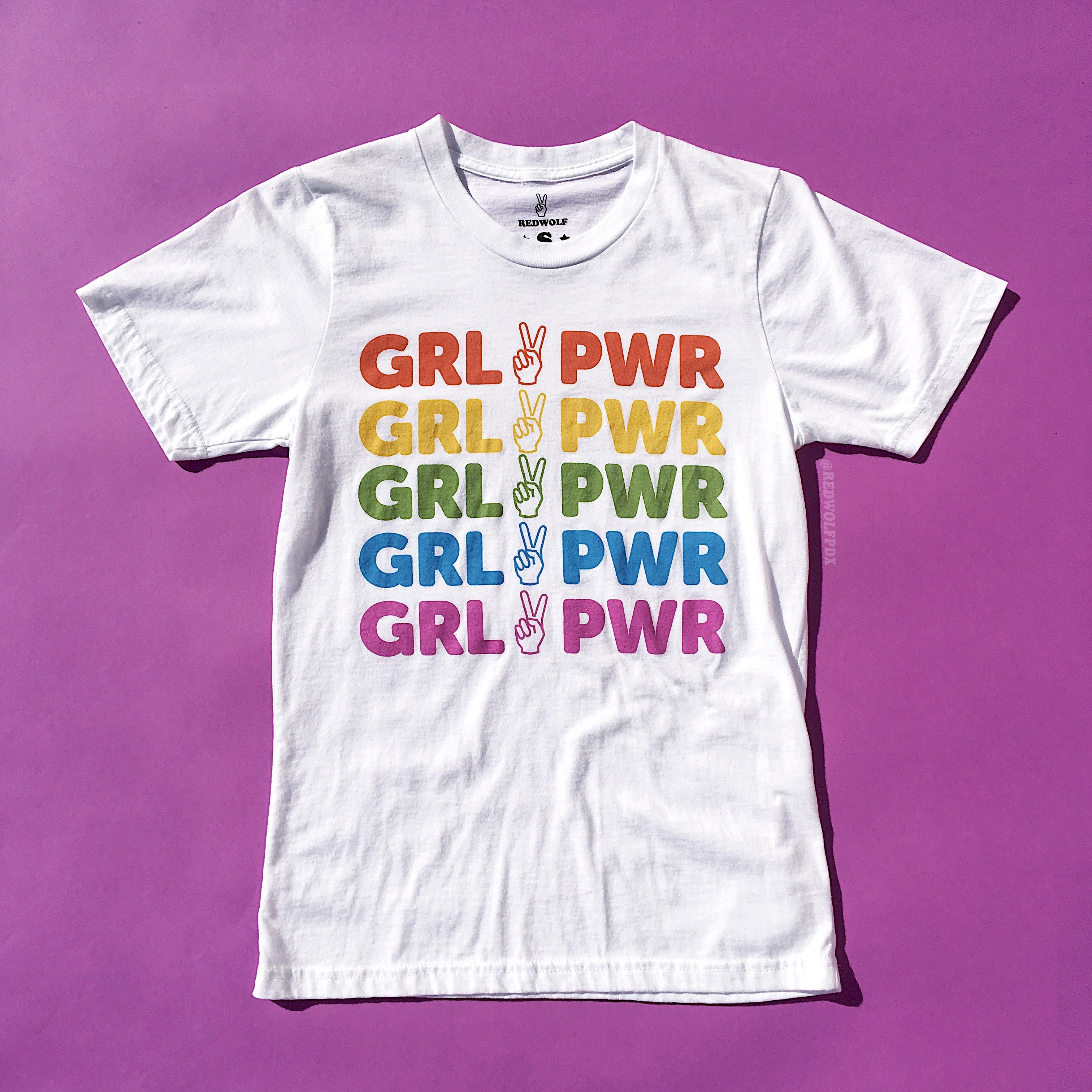 girl power rainbow tee - 4